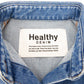 Healthy denim (ヘルシーデニム) デニムジャケット Healthy DENIM　Almond　オーバーサイズ デニムシャツ　0　ブルー　H689620 美品