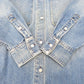 Healthy denim (ヘルシーデニム) デニムジャケット Healthy DENIM　Almond　オーバーサイズ デニムシャツ　0　ブルー　H689620 美品