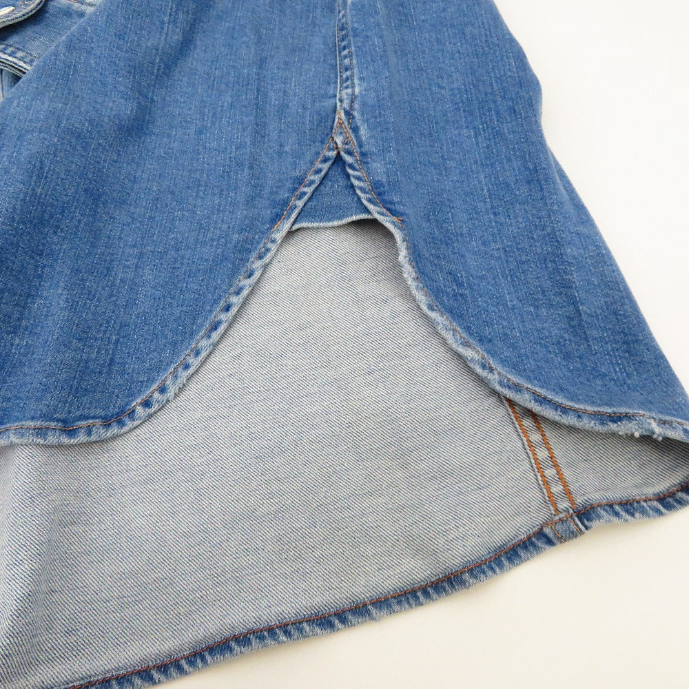 Healthy denim (ヘルシーデニム) デニムジャケット Healthy DENIM　Almond　オーバーサイズ デニムシャツ　0　ブルー　H689620 美品