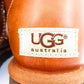 UGG Australia (アグオーストラリア) ブーツ UGG australia　クラシックショート レザー ムートンブーツ シープスキン ブラウン キャメル　1005372　23.0cm 長さ26.5cm 美品