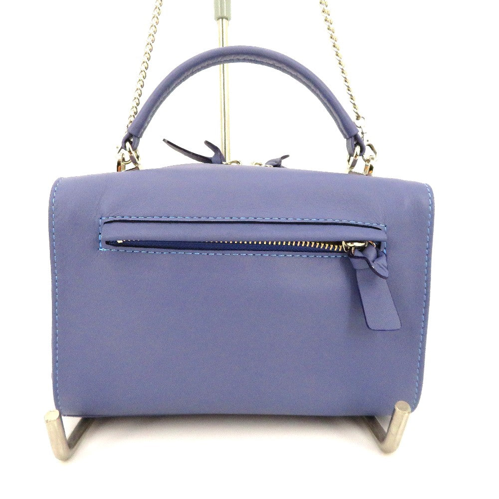 KANEMATSU (銀座かねまつ) ショルダーバッグ 銀座かねまつ　ショルダーバッグ　スエード×表革　パープル 美品