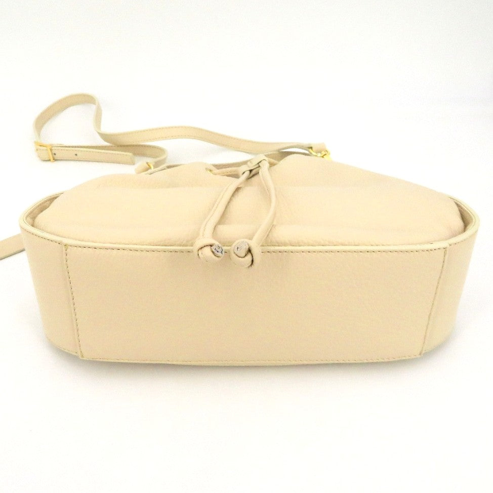 KANEMATSU (銀座かねまつ) ショルダーバッグ 銀座かねまつ　2way　ショルダーバッグ　アイボリー 美品