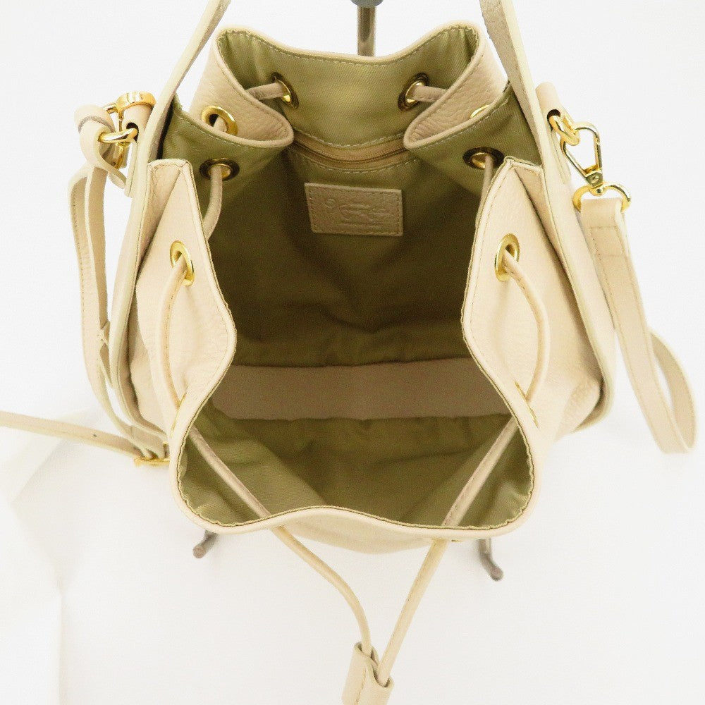 KANEMATSU (銀座かねまつ) ショルダーバッグ 銀座かねまつ　2way　ショルダーバッグ　アイボリー 美品