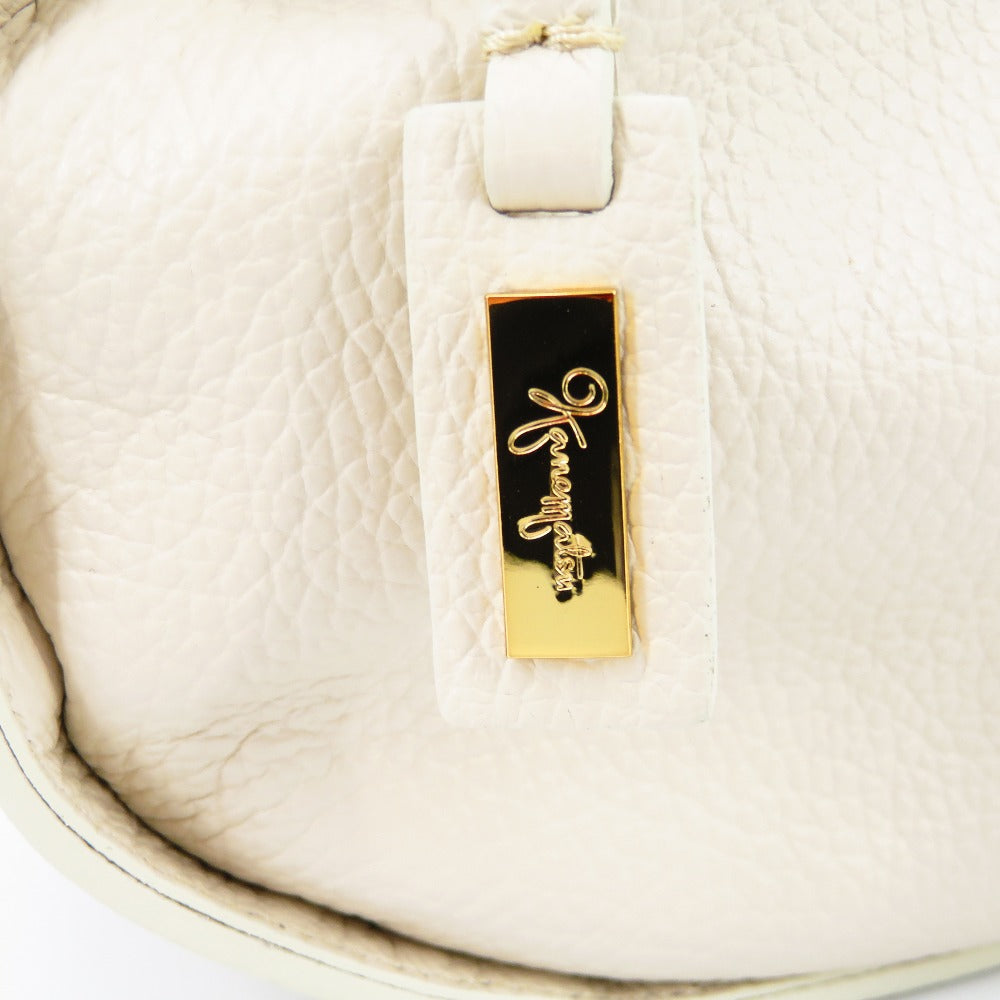 KANEMATSU (銀座かねまつ) ショルダーバッグ 銀座かねまつ　2way　ショルダーバッグ　アイボリー 美品