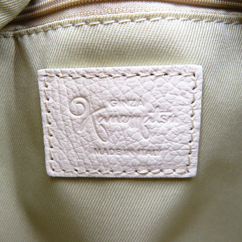 KANEMATSU (銀座かねまつ) ショルダーバッグ 銀座かねまつ　2way　ショルダーバッグ　アイボリー 美品