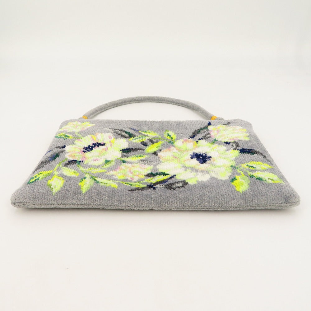 FEILER (フェイラー) ハンドバッグ FEILER 　バッグインバッグ　クラッチバッグ　フラットポーチ 　グレー 美品