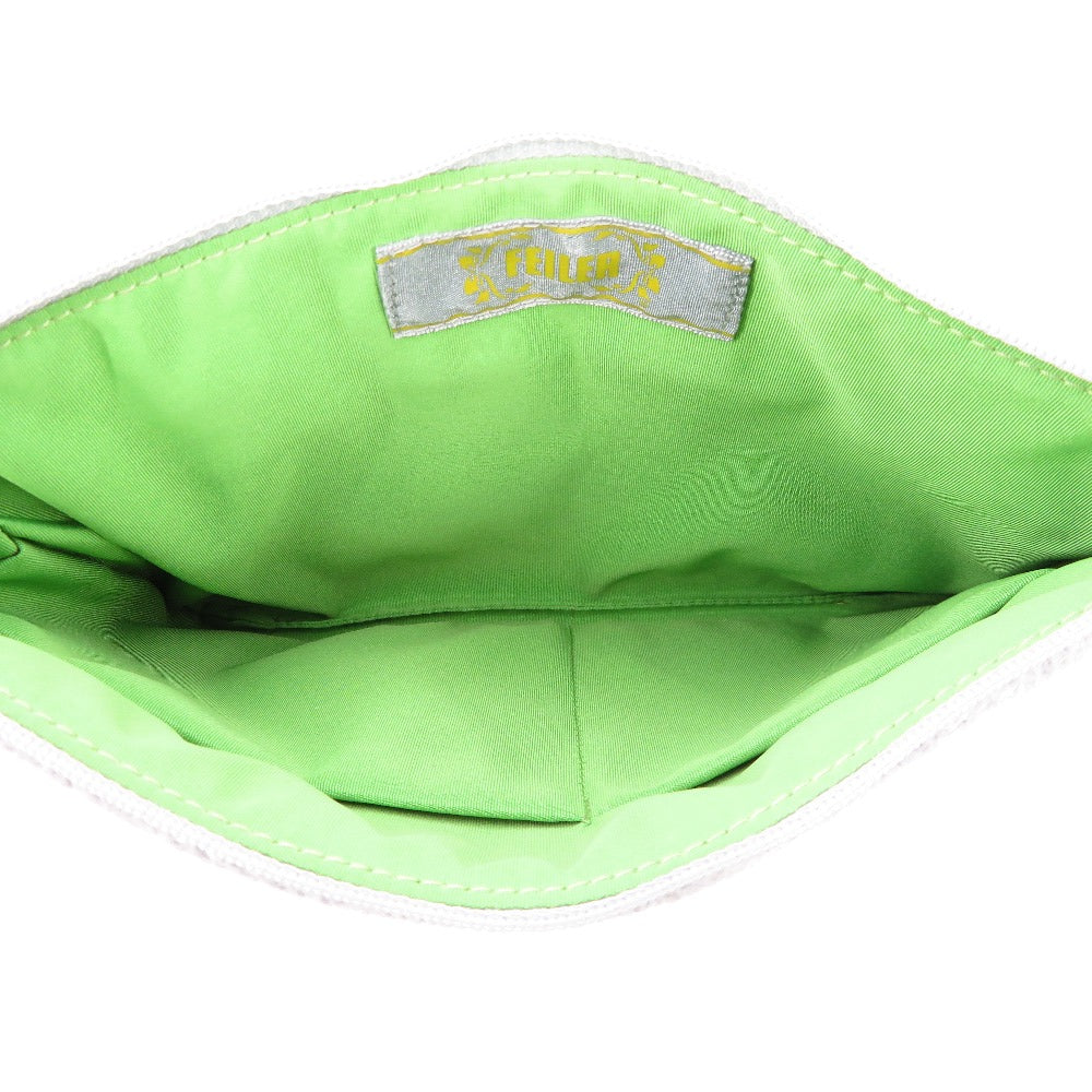 FEILER (フェイラー) ハンドバッグ FEILER 　バッグインバッグ　クラッチバッグ　フラットポーチ 　グレー 美品