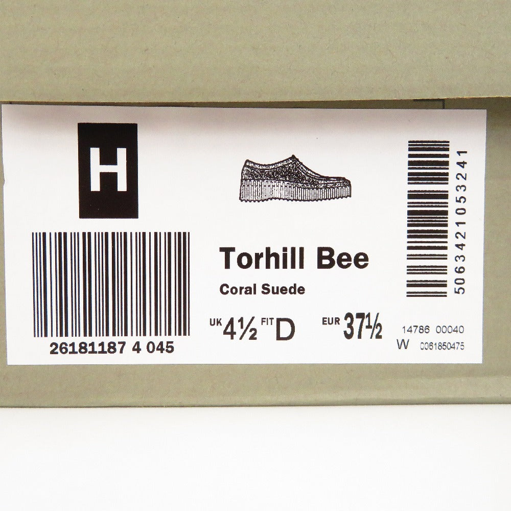 Clarks (クラークス) レザーシューズ Clarks　ワラビー torhill Bee　コーラル スエード　23.5cm 長さ27cm 未使用品