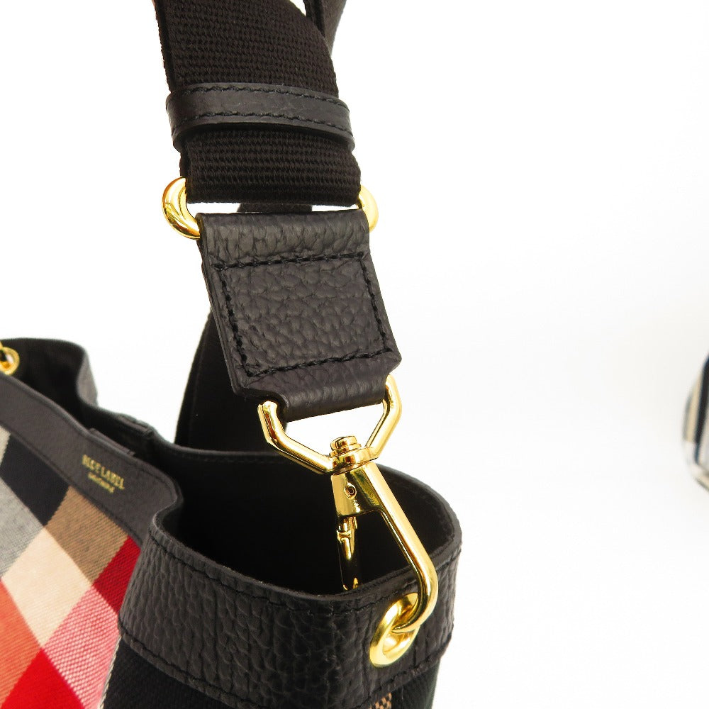 BLUE LABEL CRESTBRIDGE (ブルーレーベルクレストブリッジ) ショルダーバッグ BLUE LABEL CRESTBRIDGE　クレストブリッジチェック キャンバスショルダー　55136504 美品
