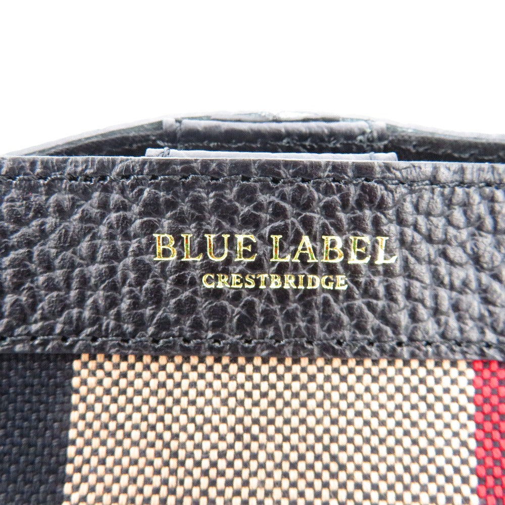 BLUE LABEL CRESTBRIDGE (ブルーレーベルクレストブリッジ) ショルダーバッグ BLUE LABEL CRESTBRIDGE　クレストブリッジチェック キャンバスショルダー　55136504 美品