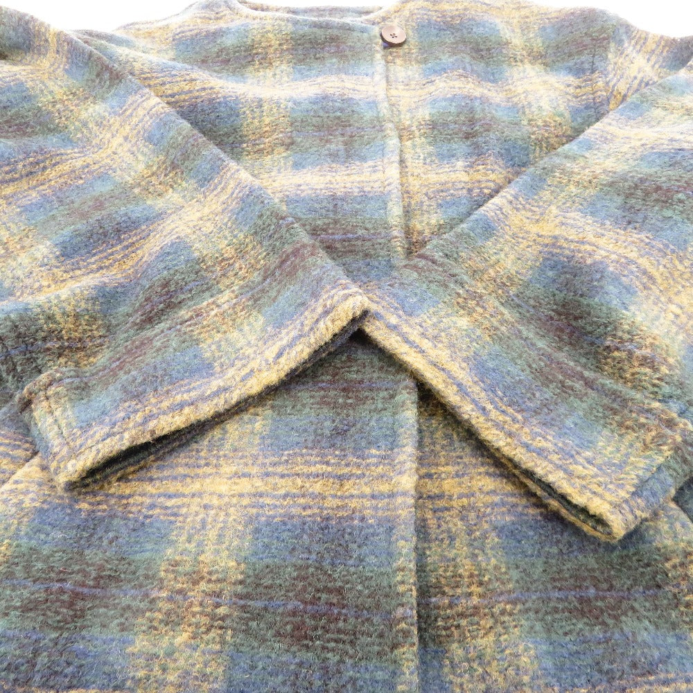 PENDLETON (ペンドルトン) ブルゾン PRNDLETON　ボアカラー ショートコート　F　ネイビー×グリーン　2575-0106 美品