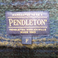 PENDLETON (ペンドルトン) ブルゾン PRNDLETON　ボアカラー ショートコート　F　ネイビー×グリーン　2575-0106 美品