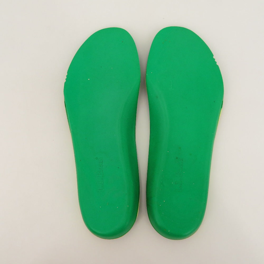 L.L.Bean (エルエルビーン) 靴その他 L.L.Bean　BeanBoots　ラバーモック　5M　カーキ×キャメル　Tan/Brown　TC522273 長さ25cm 美品