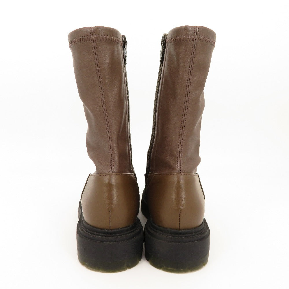 DIANA (ダイアナ) ブーツ DIANA　厚底ショートブーツ　ショコラブラウン　KW64341　24.0cm 長さ27.5cm 美品
