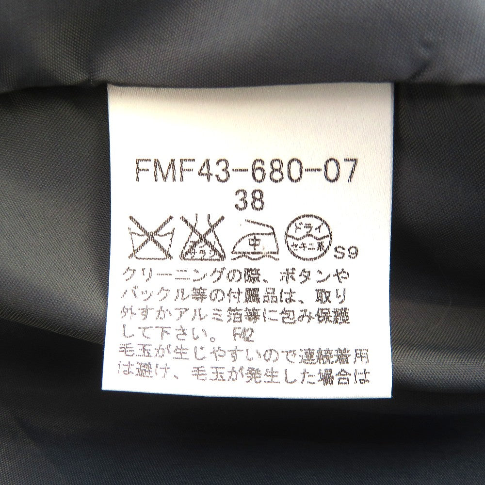 BURBERRY BLUE LABEL バーバリーブルーレーベル ワンピース ノースリーブ ミニワンピース　38　グレー×レッド　FMF43-680-07