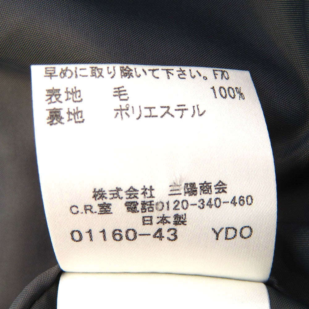 BURBERRY BLUE LABEL バーバリーブルーレーベル ワンピース ノースリーブ ミニワンピース　38　グレー×レッド　FMF43-680-07
