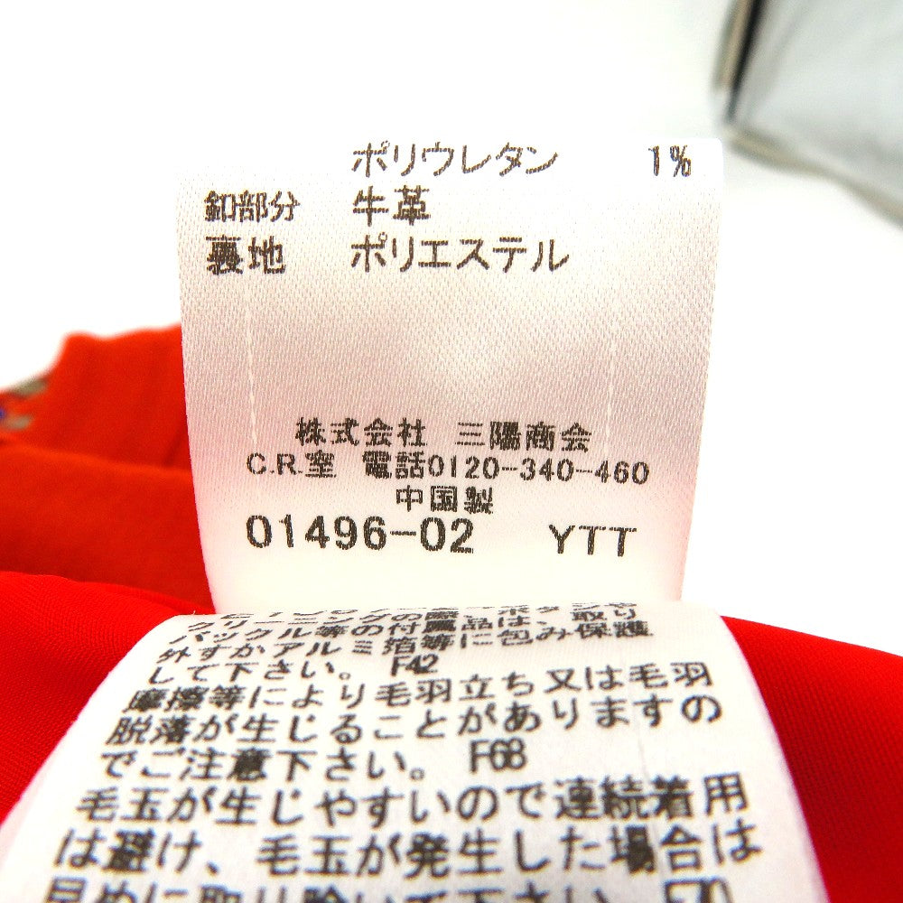 BURBERRY BLUE LABEL (バーバリーブルーレーベル) ワンピース BURBERRY BLUE LABEL　七分袖ミニワンピース　38　オレンジ　E1J67-248-80 美品