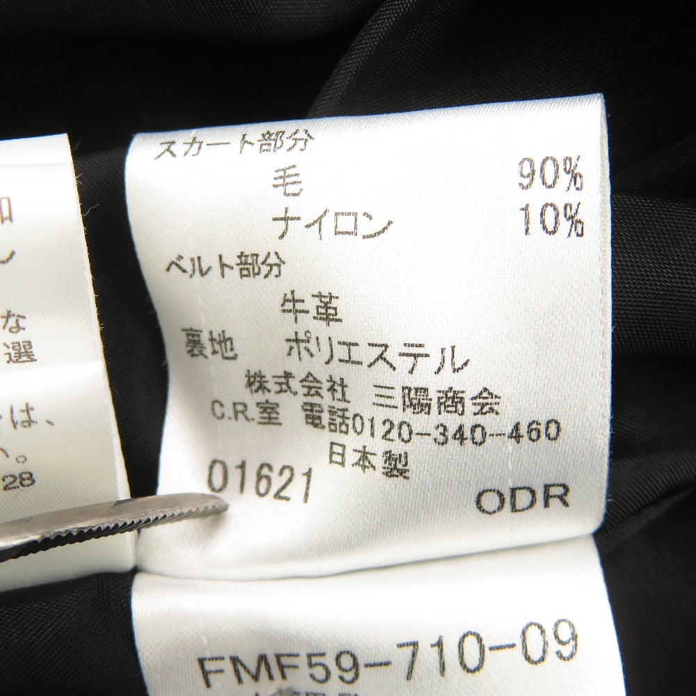 BURBERRY BLUE LABEL (バーバリーブルーレーベル) ワンピース BURBERRY BLUE LABEL　 ミニワンピース　38　ブラック×レッド　FMF59-710-09 美品