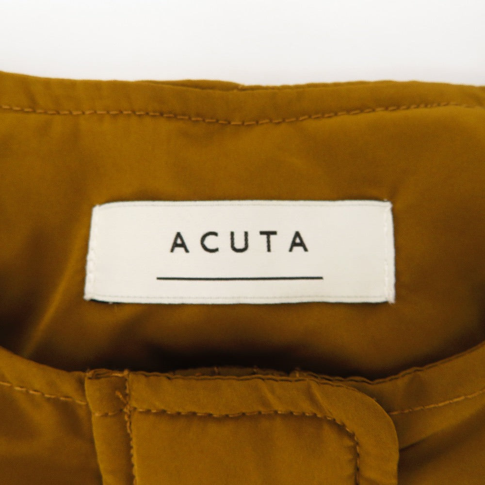 Acuta (アクータ) ダウンジャケット ACUTA　コクーン キルティング ダウンジャケット　キャメル　F　UR37-27F006 美品