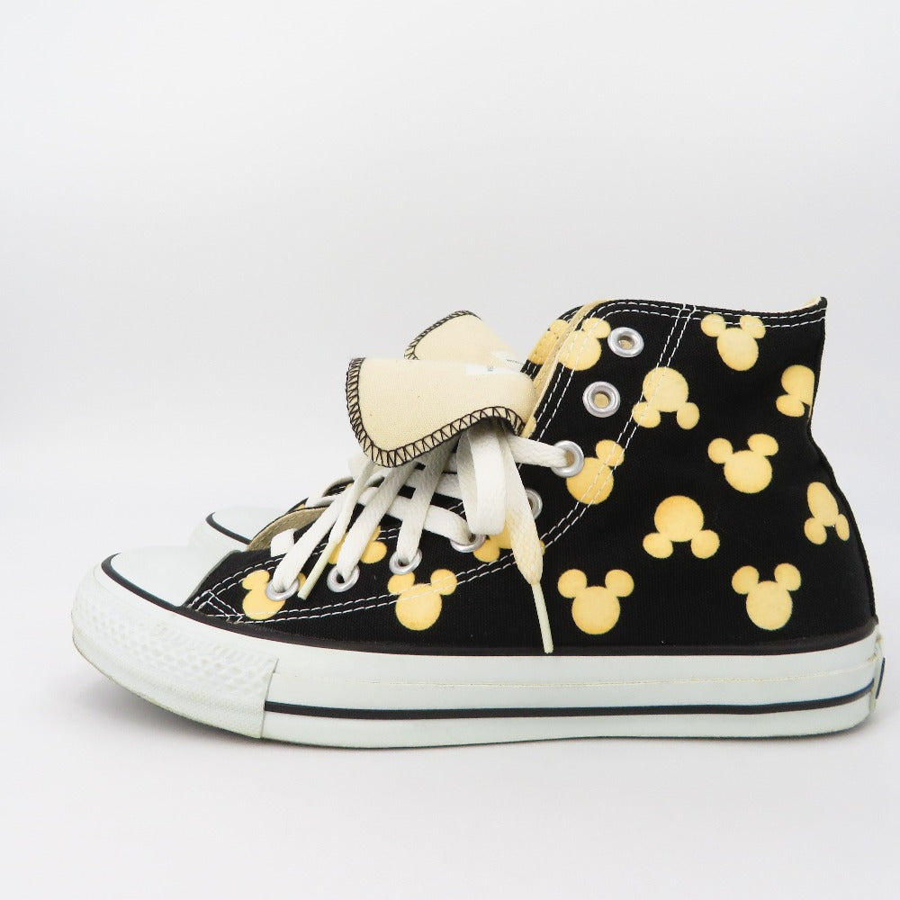 Converse All Star (コンバースオールスター) スニーカー ALL STAR x TOKYO DISNEY SEA ハイカットスニーカー ミッキー ブラック 23.5cm US4.5　W198-2262-3-13274 長さ28cm 美品