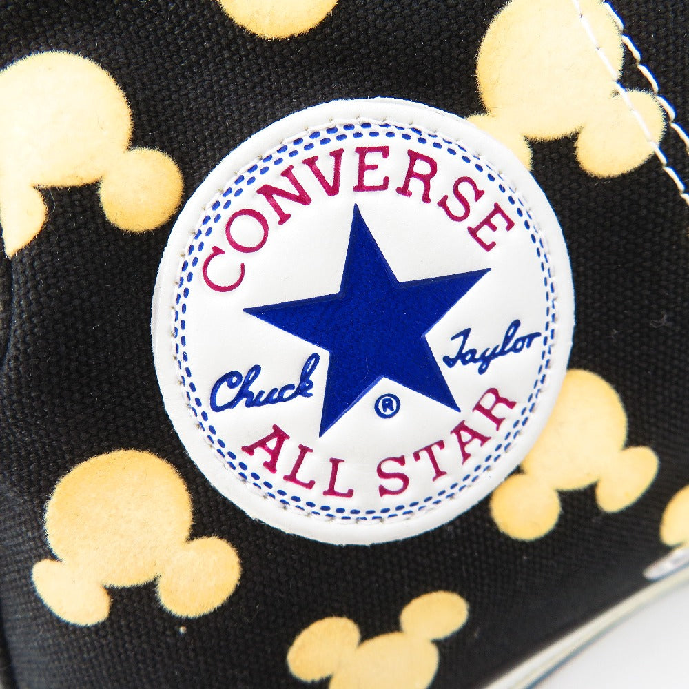 Converse All Star (コンバースオールスター) スニーカー ALL STAR x TOKYO DISNEY SEA ハイカットスニーカー ミッキー ブラック 23.5cm US4.5　W198-2262-3-13274 長さ28cm 美品