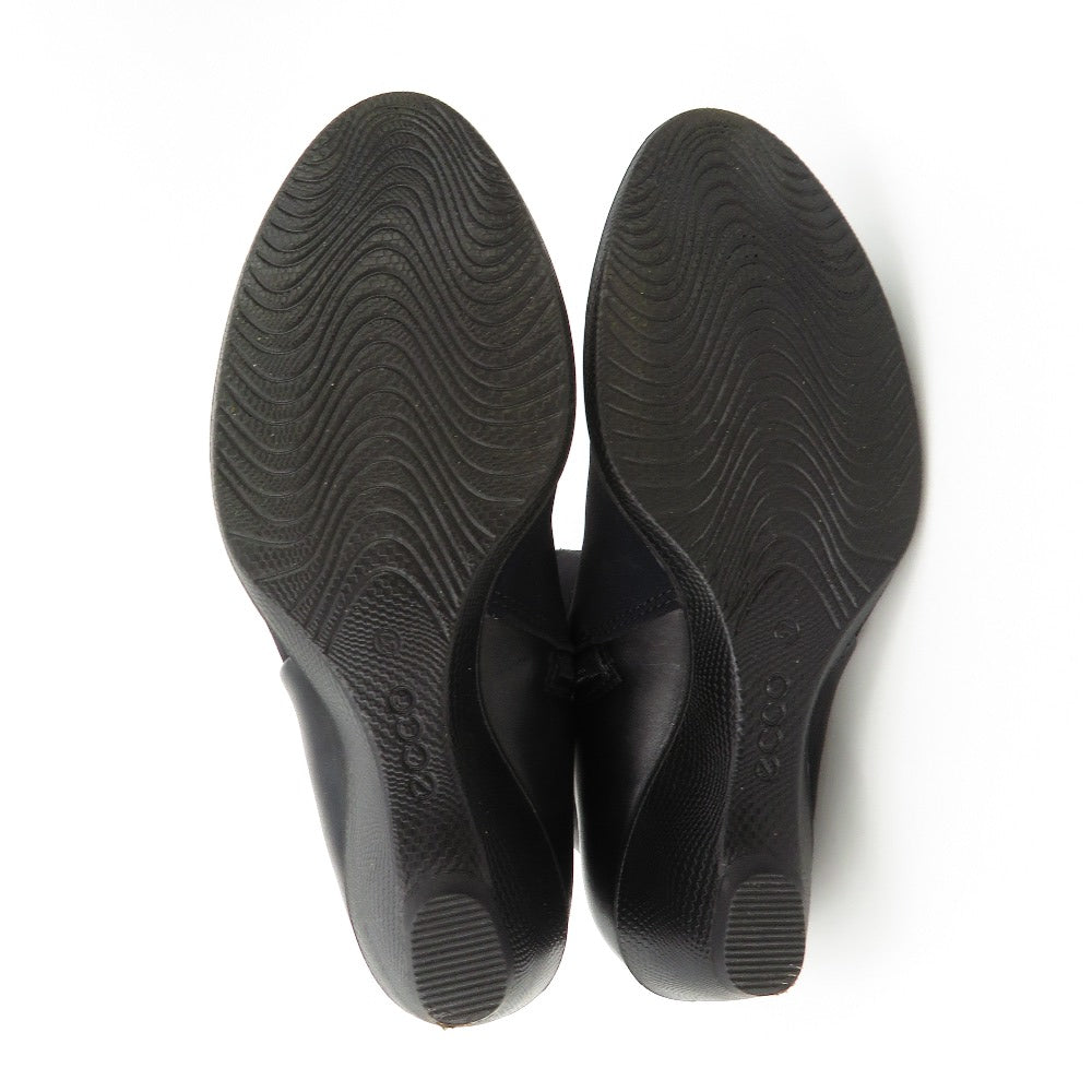 ECCO (エコー) ブーツ ecco　ショートブーツ　レザーコンビ　ブラック　23.5cm　27018351052　37　 長さ25cm