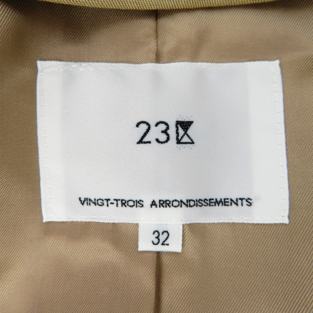 23ku (23区) トレンチコート 23区　ライナー付きトレンチコート　ベージュ　32　CM.WS.IS. 0051　新品タグ付き 未使用品