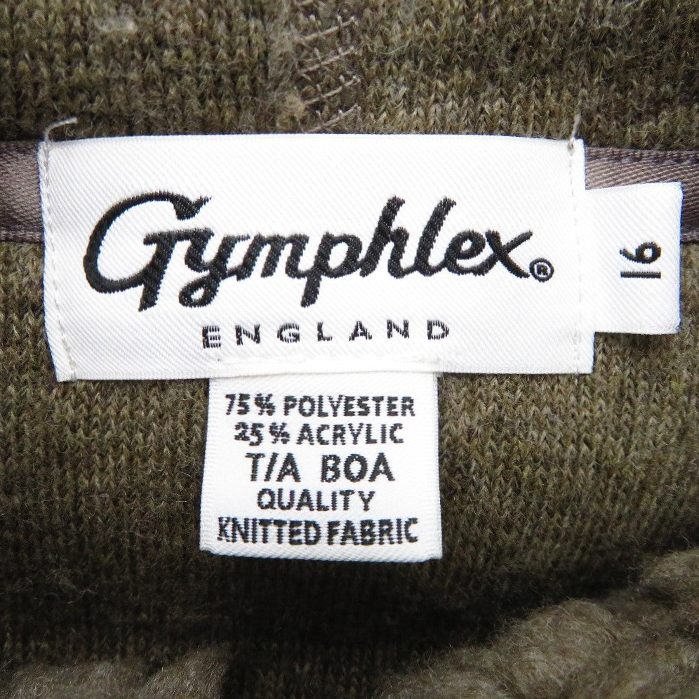 GYMPHLEX (ジムフレックス) アウターその他 Gymphlex　ボアフーデッドジャケット　グレーベージュ　J-1185　BOA　16 美品