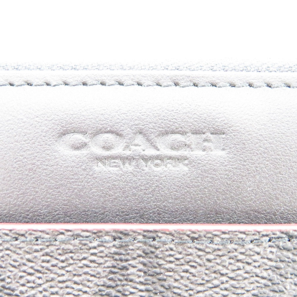 COACH (コーチ) 長財布 COACH　アコーディオン ウォレット ブラック　25517 美品