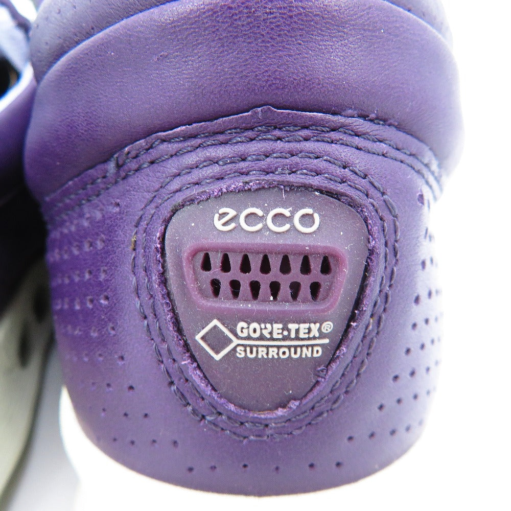 ECCO (エコー) スニーカー ecco DENISH DESIGN　レザースニーカー　GORE-TEX　パープル　37　23.5cm 長さ26cm 美品