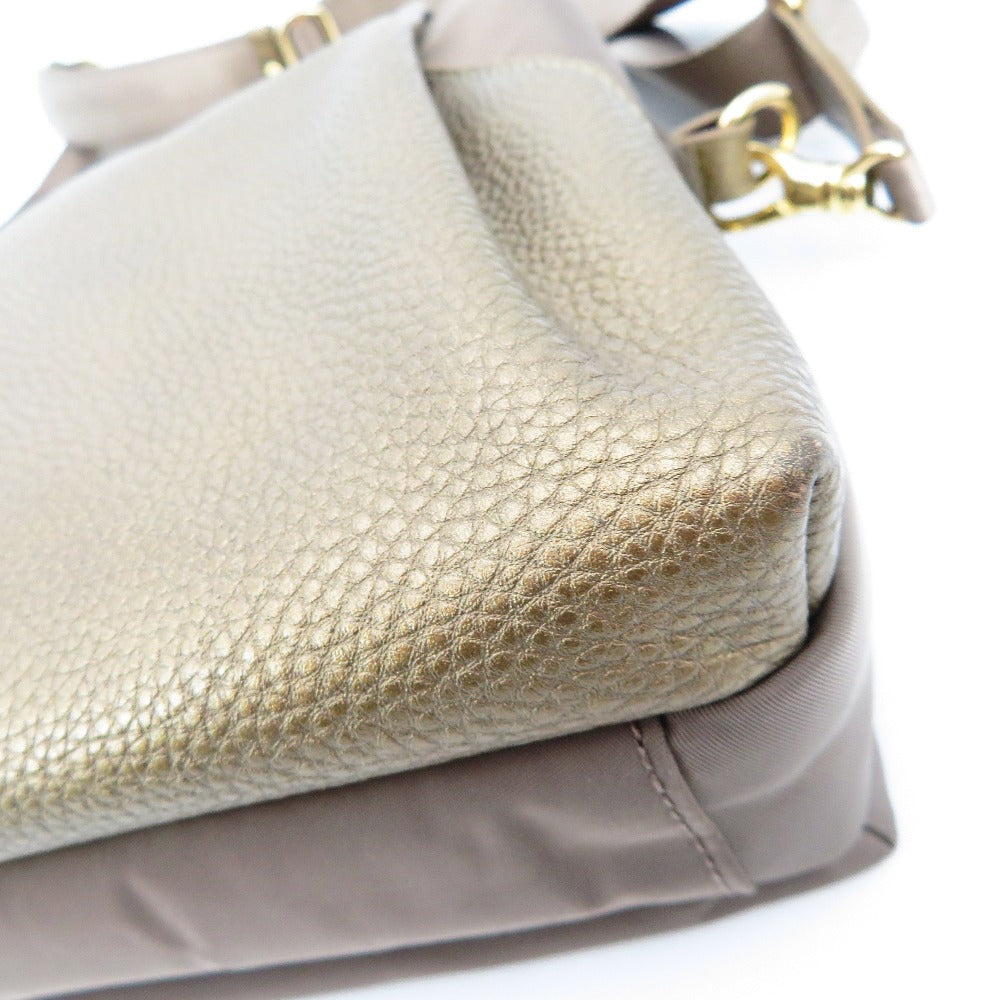 Kanana project (カナナプロジェクト) ショルダーバッグ Kanana project　2wayバッグ　ブラウン×ボロンズ　S　31873 美品