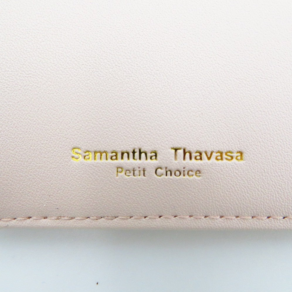 Samantha Thavasa Petit Choice (サマンサタバサプチチョイス) ショルダーバッグ Samantha Thavasa Petit Choice　ツイードデザインスマホショルダー　ピンク　 美品