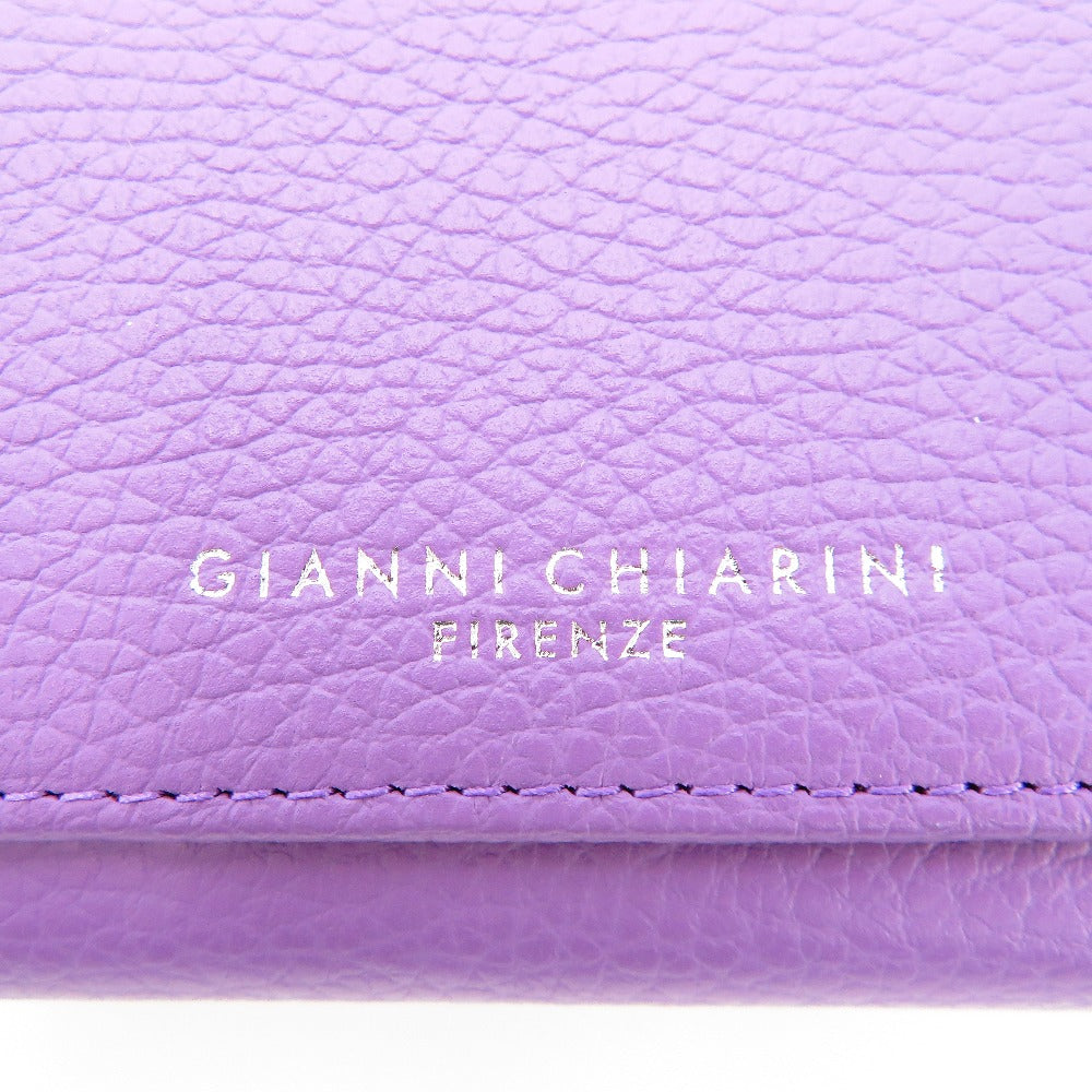 GIANNI CHIARINI (ジャンニキャリーニ) 三つ折り財布 GIANNI CHIARINI　三つ折り財布　コンパクトウォレット　パープル 美品