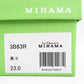 MIHAMA (ミハマ) パンプス MIHAMA　ローヒールパンプス　3B63R　リボン　黒　23.0cm　カッターシューズ 長さ24cm 美品