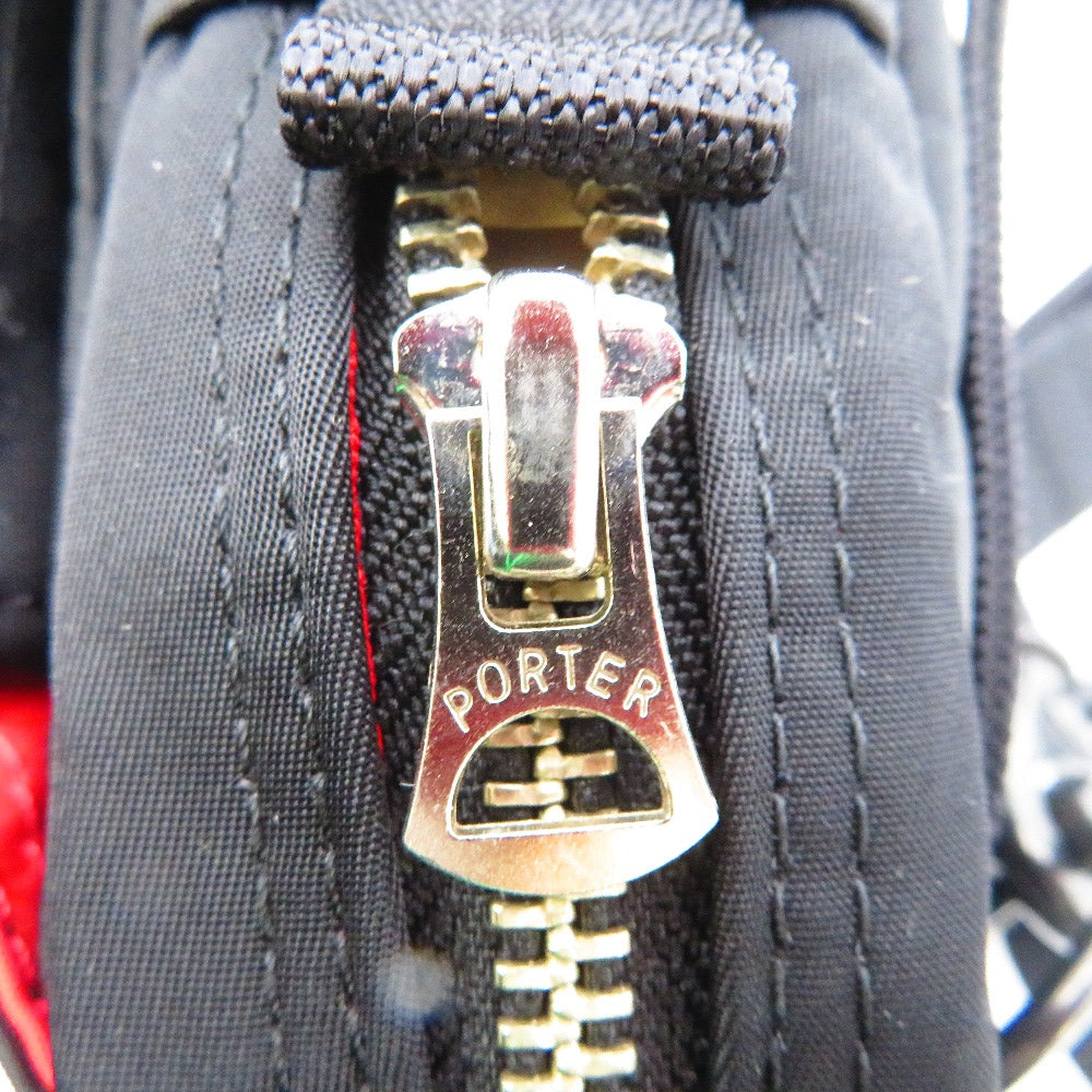 PORTER (ポーター) ショルダーバッグ PORTER×ILS　エルファイン ショルダーバッグ　S　ブラック×ｒッド　383-06694 美品