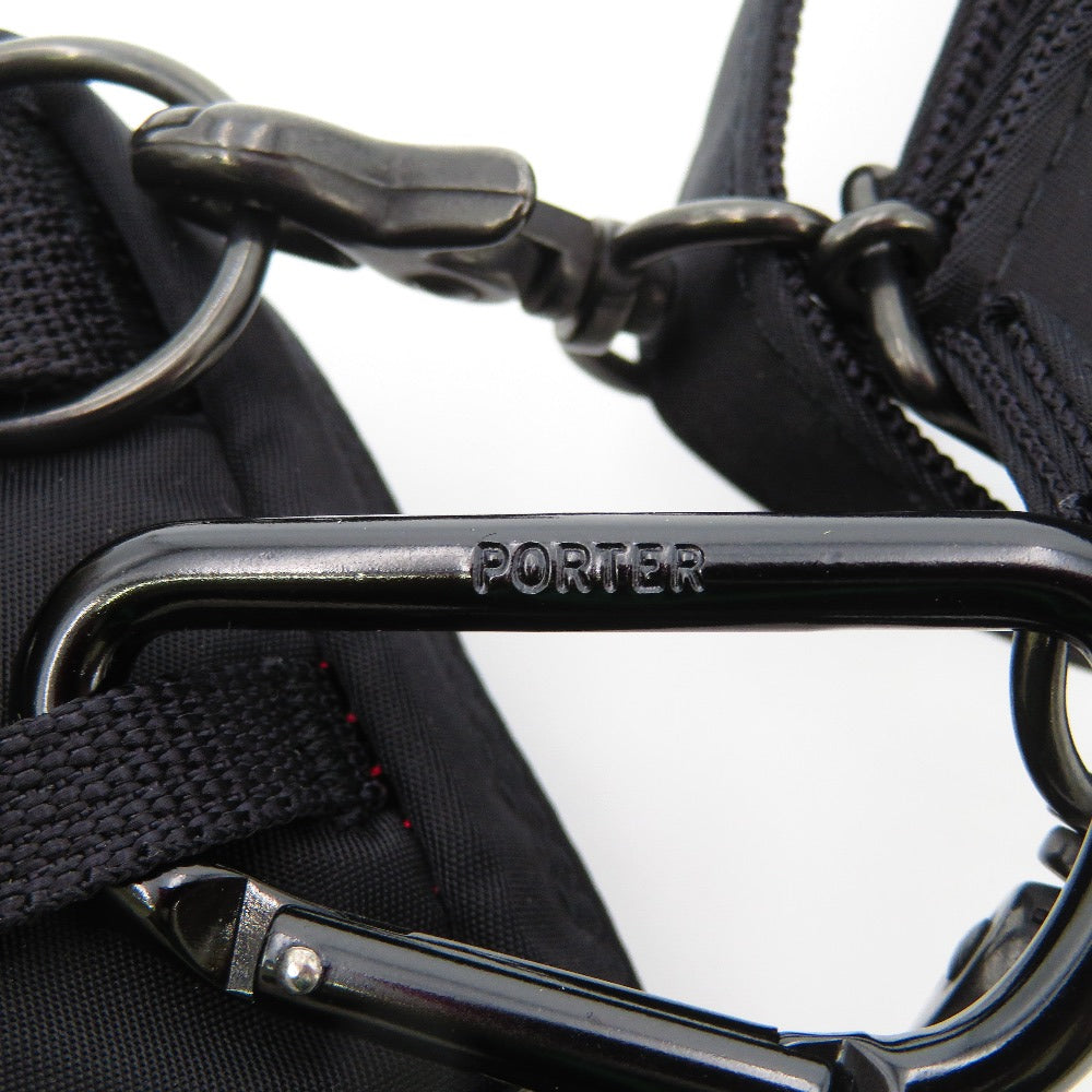 PORTER (ポーター) ショルダーバッグ PORTER×ILS　エルファイン ショルダーバッグ　S　ブラック×ｒッド　383-06694 美品