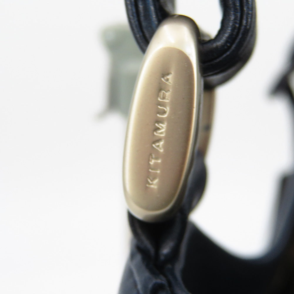 Kitamura (キタムラ) ハンドバッグ Kitamura　セミショルダーバッグ　ハンドバッグ　ネイビー　 美品