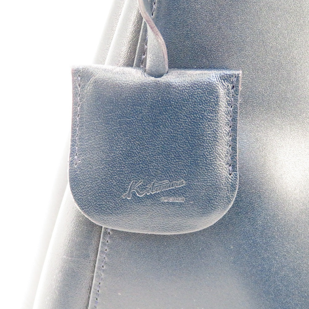 Kitamura (キタムラ) ハンドバッグ Kitamura　セミショルダーバッグ　ハンドバッグ　ネイビー　 美品