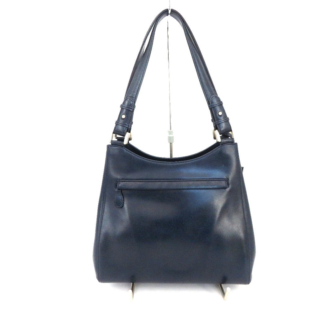 Kitamura (キタムラ) ハンドバッグ Kitamura　セミショルダーバッグ　ハンドバッグ　ネイビー　 美品
