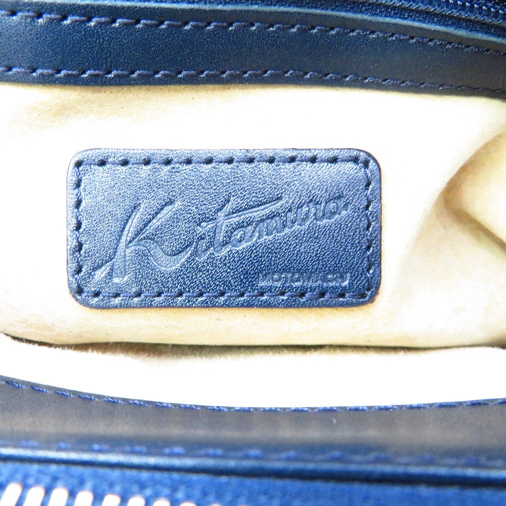 Kitamura (キタムラ) ハンドバッグ Kitamura　セミショルダーバッグ　ハンドバッグ　ネイビー　 美品