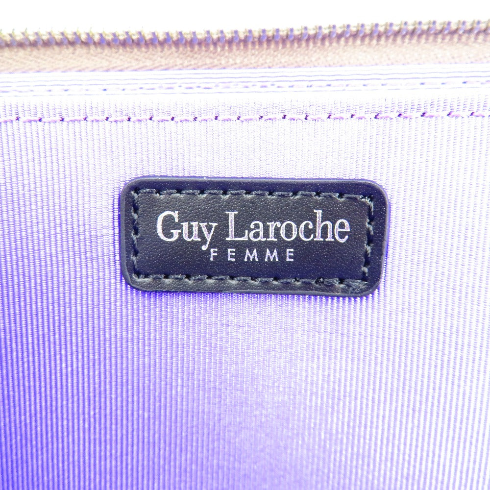 長財布 Guy Laroche　Ｌ字ファスナー長財布　ブラウンゴールド 美品