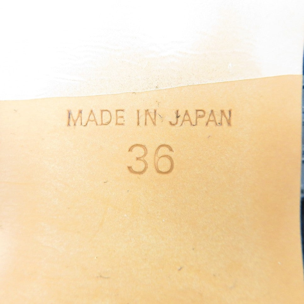 HEWN (ヒューン) パンプス HEWN　Studs mary janes flats　フラットシューズ　36　23.0cm　ブラック　72402-80-1201 長さ24.8cm 未使用品