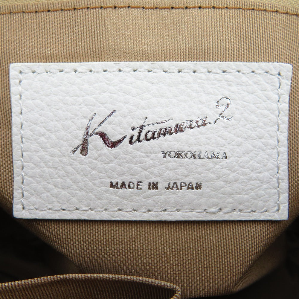 Kitamura (キタムラ) ハンドバッグ Kitamura2　2wayハンドバッグ　ミニボストンバッグ　ホワイト　 美品