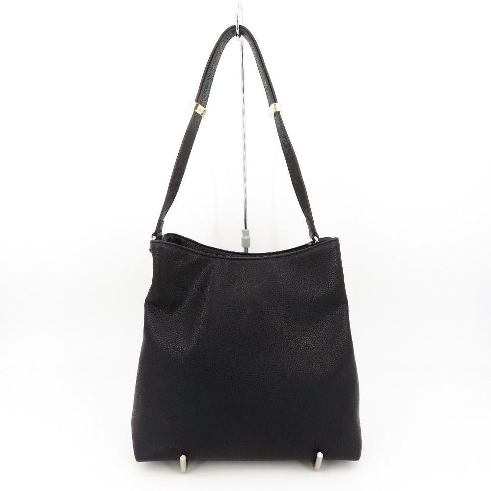 MARY QUANT (マリークヮント) ショルダーバッグ MARY QUANT　シュリンクデイジー　エンボストート　ワンショルダー　ブラック　 美品