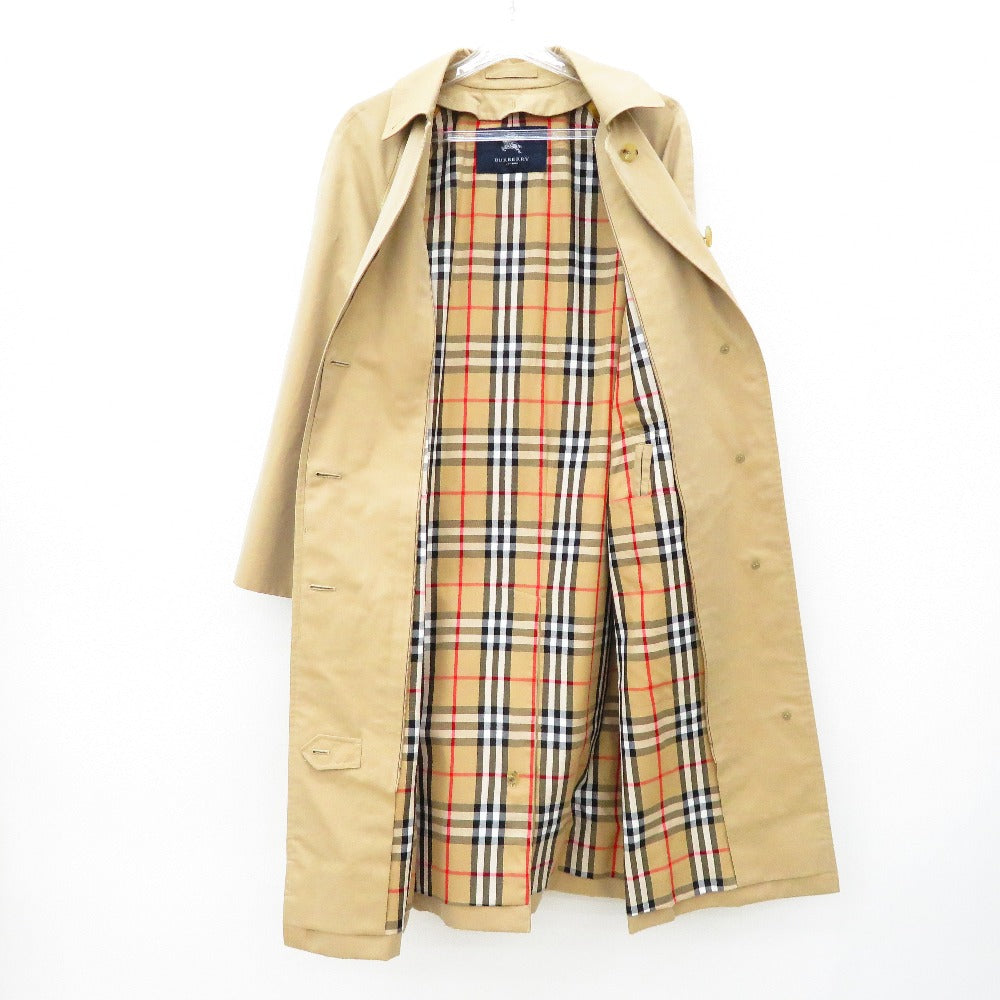 BURBERRY (バーバリー) ステンカラーコート BURBERRY　ステンカラーコート　ベージュ　9　M　FD258-331　ライナー無し　ノバチェック 美品