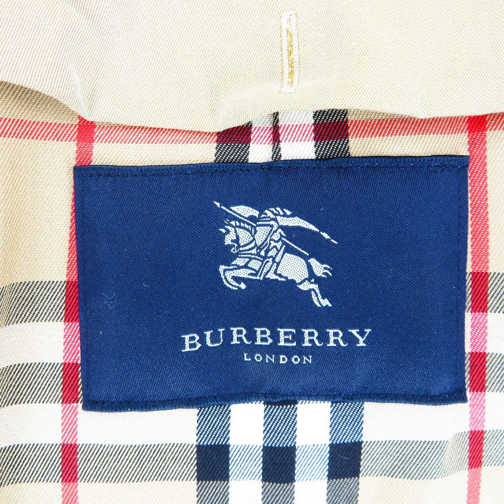 BURBERRY (バーバリー) ステンカラーコート BURBERRY　ステンカラーコート　ベージュ　9　M　FD258-331　ライナー無し　ノバチェック 美品
