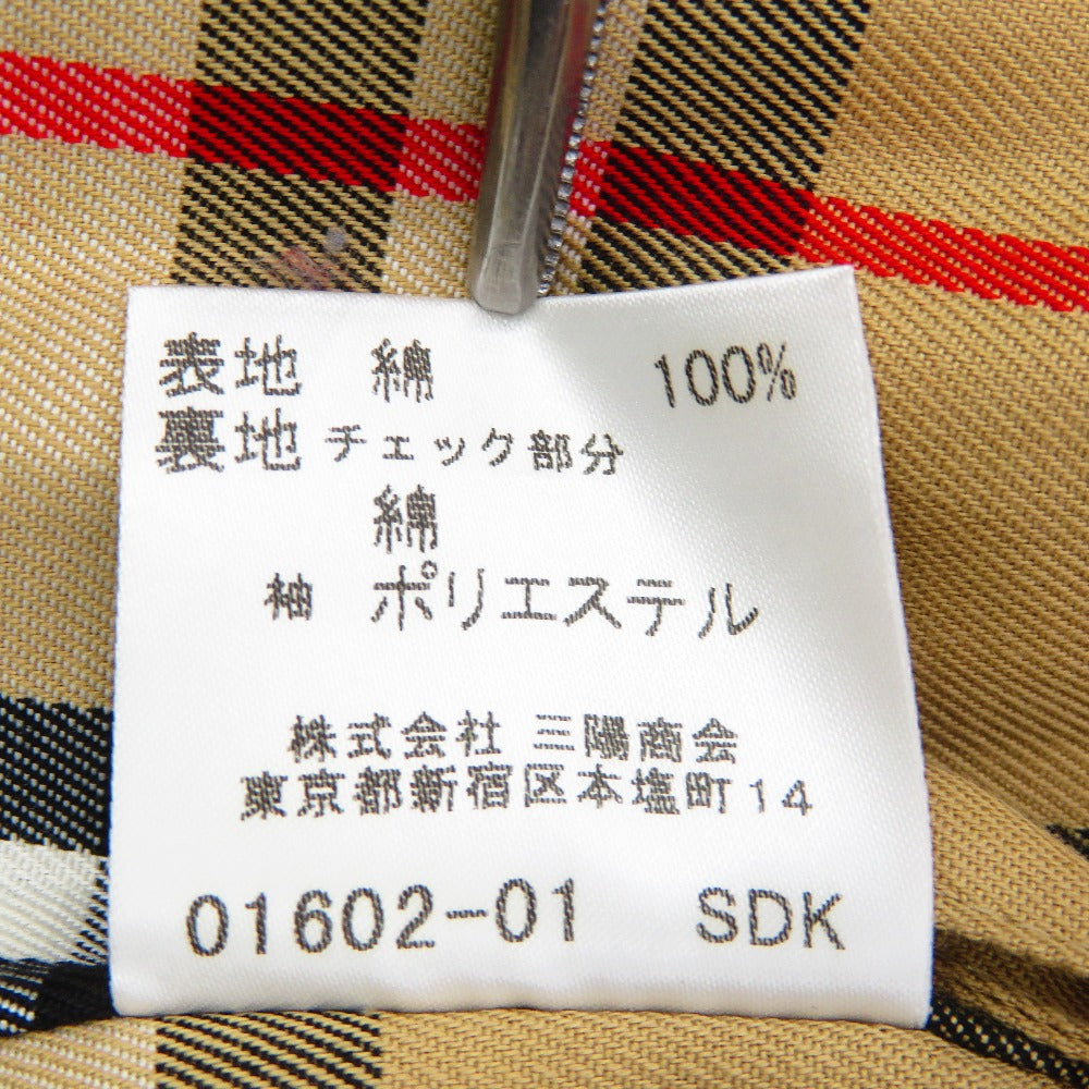 BURBERRY (バーバリー) ステンカラーコート BURBERRY　ステンカラーコート　ベージュ　9　M　FD258-331　ライナー無し　ノバチェック 美品