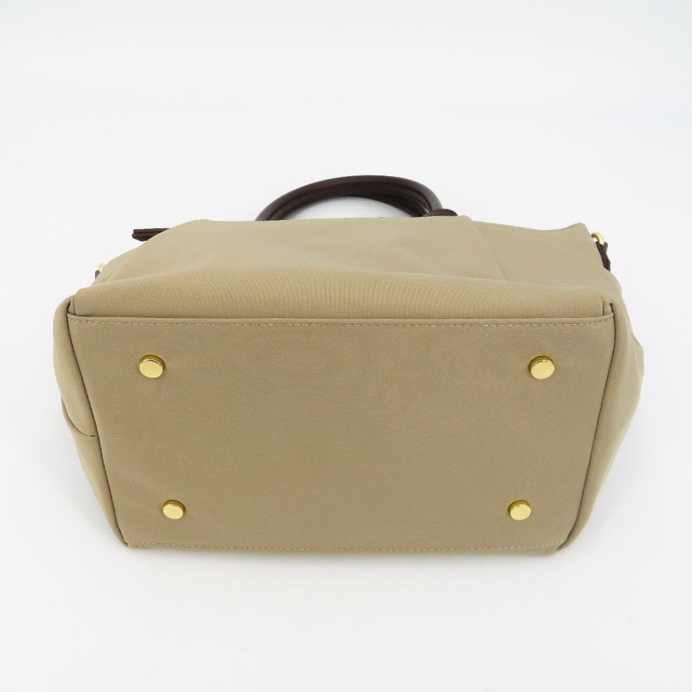 J.PRESS (ジェイプレス) トートバッグ J.PRESS　ナイロン Midium トートバッグ ベージュ　ショルダーストラップ無し 美品