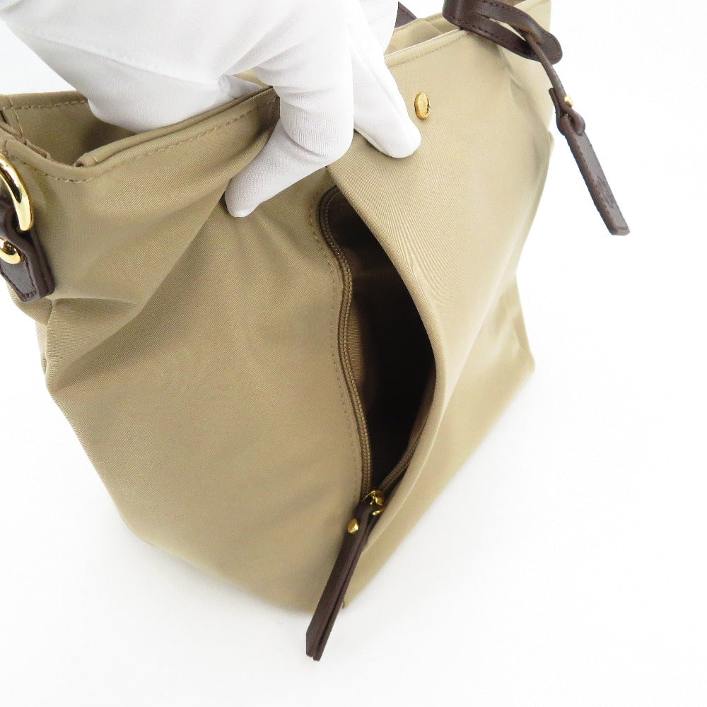 J.PRESS (ジェイプレス) トートバッグ J.PRESS　ナイロン Midium トートバッグ ベージュ　ショルダーストラップ無し 美品