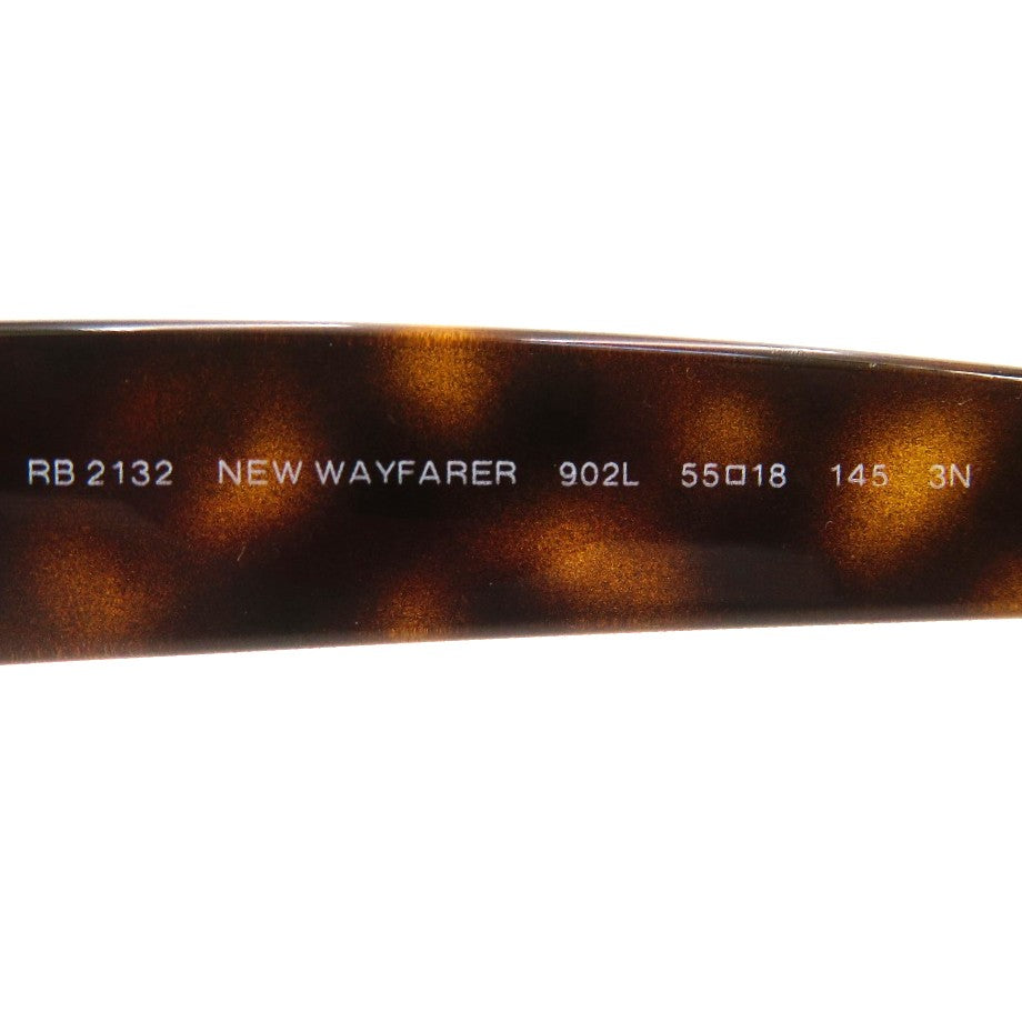 Ray-Ban (レイバン) サングラス RayBan　NEW WAYFARER CLASSIC　ニューウェイファーラークラシック　RB2132F-902L　55□18 美品